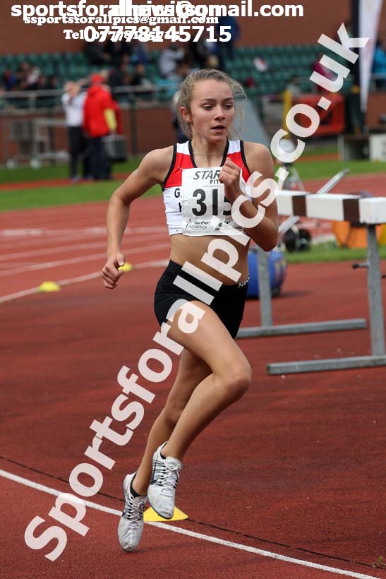 Girls under-15s 800 metres, Northern Under-17s/U-15s and U13s Champs, Leigh Sports Village, Leigh. Photo: David T. Hewitson/Sports for All Pics